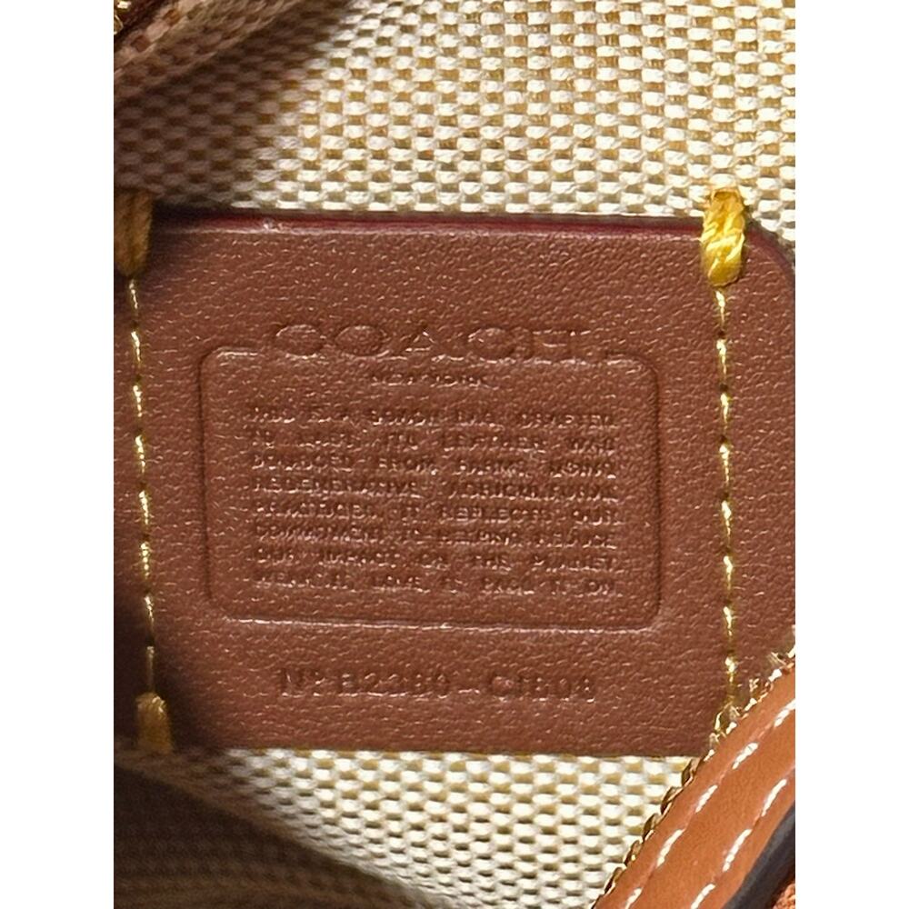 Coach Rogue 12 Mini C1808 Buttercup Yellow Leather Crossbody Bag 1941 - Picture 4 of 11